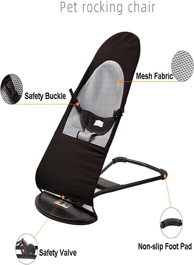 VPGS Pet Rocking Bed Chair, Portable Dog Rocking Beds, Adjustable Height Dog Hammock Pet Resting Seat Safety Cat Shelves - Image 2